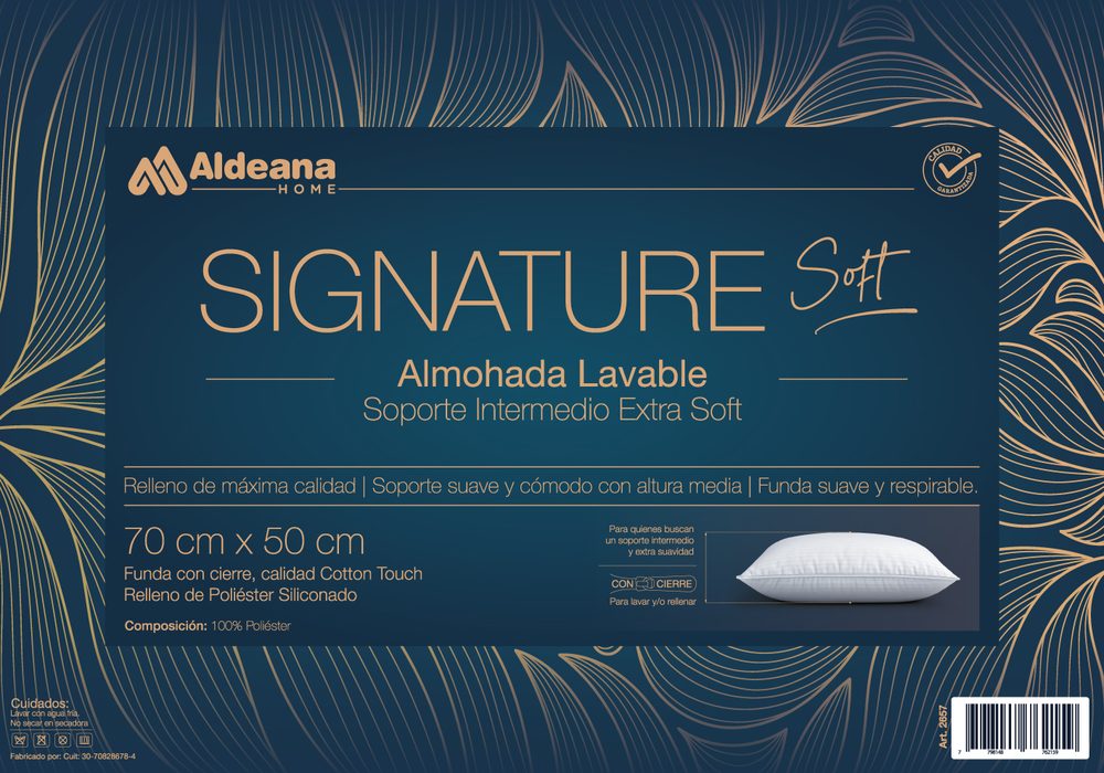 Almohada Lavable Signature Soft - Almohadas