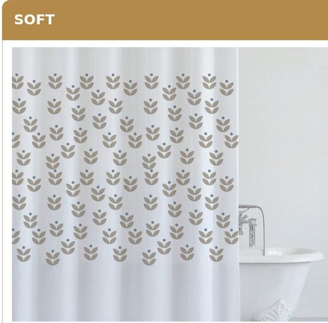 Cortina de baño Soft - Colección ArtDeco