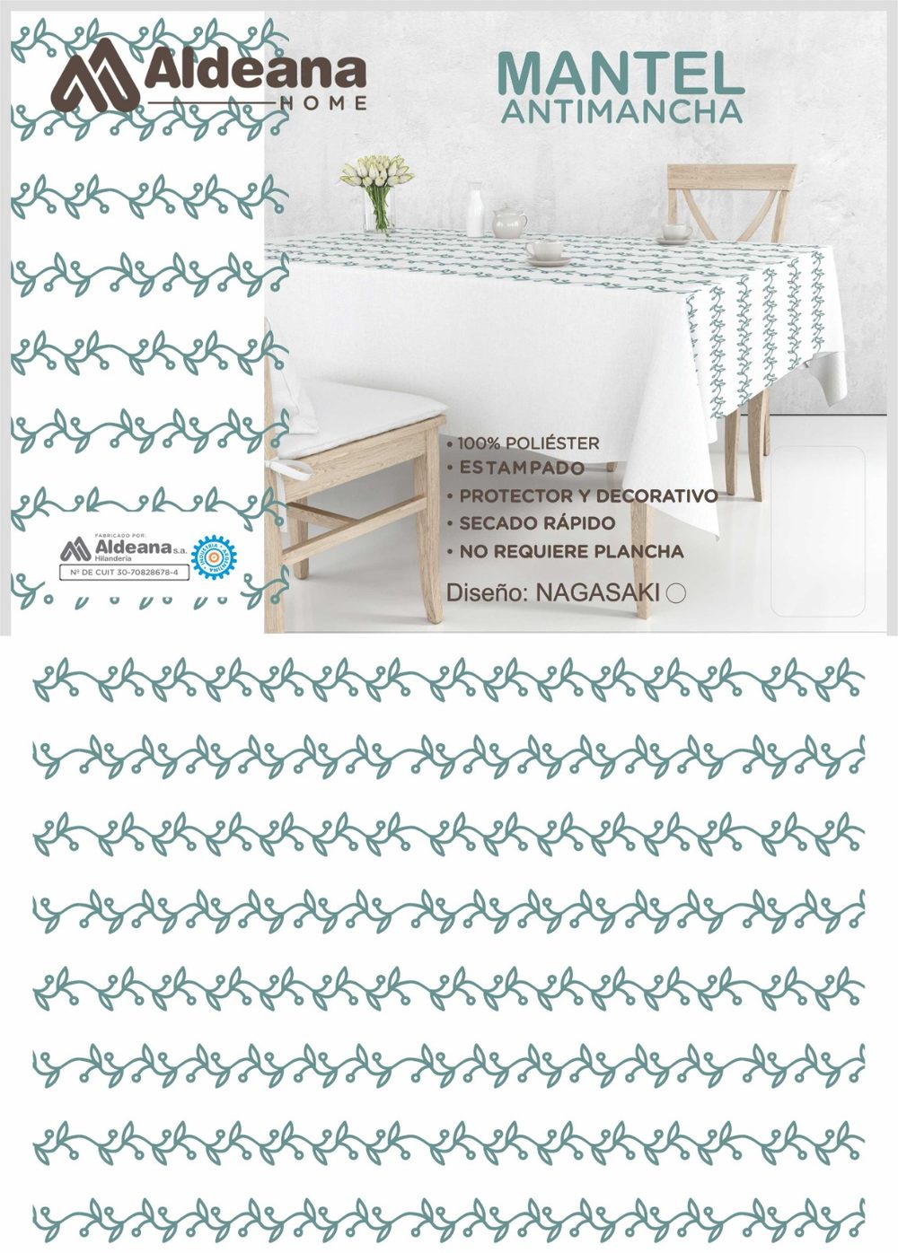 Mantel antimancha Nagasaki - Diseño Nagasaki